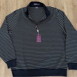 Martin Golf Apparel 1/4” Striped Pullover XXL NWT